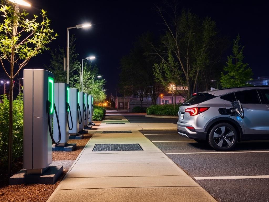 Зарядные станции для электромобилей где строят